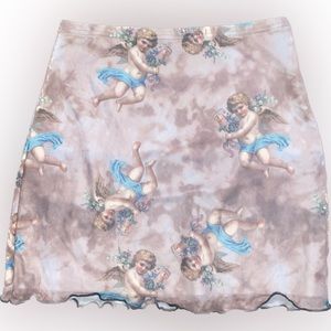Shein angel mini skirt